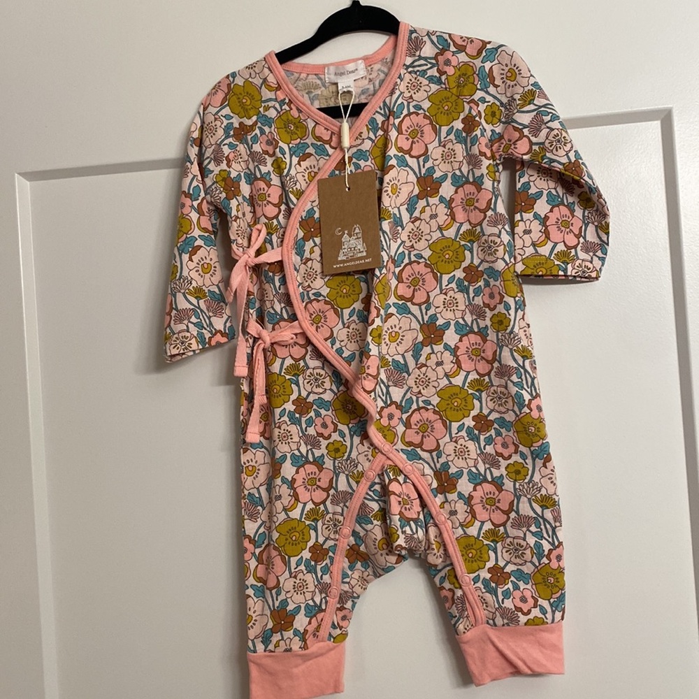 NWT angel dear Floral Wrap Outfit